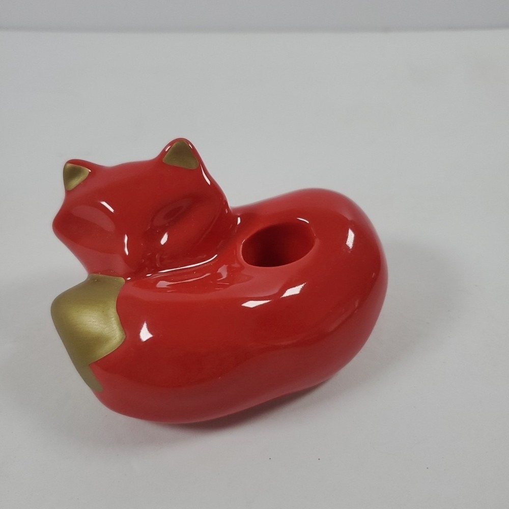 2014 Target Toothpick Holder Red Fox Gold Ears